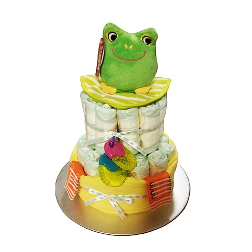 2 tier unisex nappy cake
