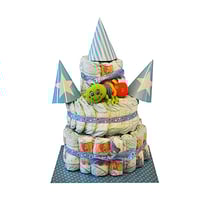 3 tier boy nappy cake