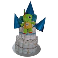 3 tier boy nappy cake